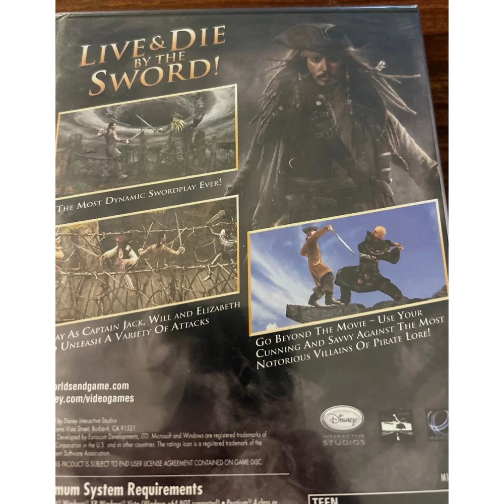 Disney Pirates of the Caribbean At Worlds End PC DVD-ROM Game New Factory Sealed